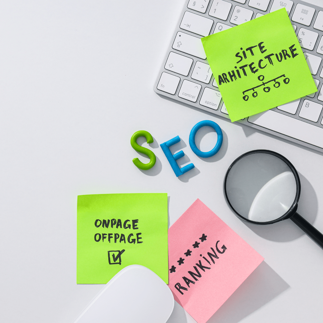SEO For Charities visual elements showing ranking, site architecture, and on-page strategies.